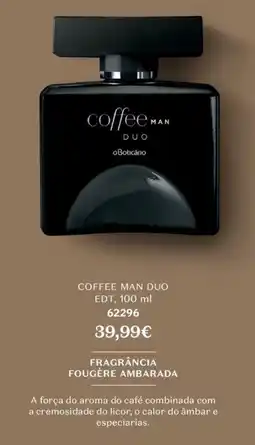 O Boticário coffee man duo promoção