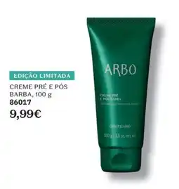 O Boticário Arbo creme pré e pós barba promoção