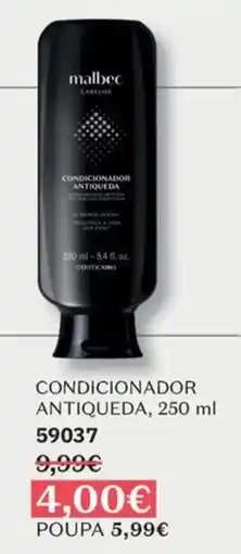 O Boticário Malbec condicionador antiqueada promoção