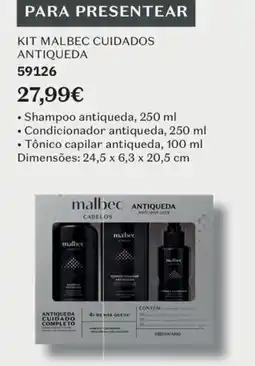 O Boticário Malbec cuidados antiqueda promoção