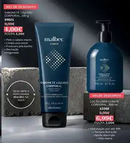 O Boticário Sabonete líquido corpo malbec promoção