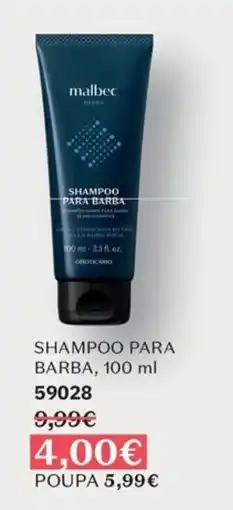 O Boticário Malbec Shampoo para barba promoção