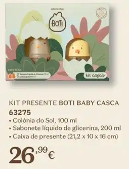O Boticário kit presente boti baby casca promoção