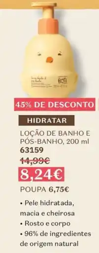 O Boticário Boti loção de banho e pós-banho promoção