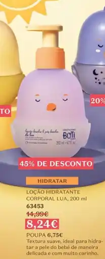 O Boticário Loção banho & pés banho da lua boti baby promoção