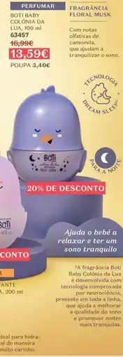 O Boticário Boti baby colónia da lua promoção