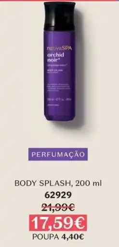 O Boticário nativa spa orchid noir body splash promoção