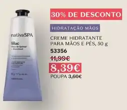 O Boticário nativa spa creme hidratante para mãos e pés lilac promoção