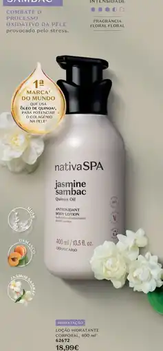O Boticário nativa spa jasmine sambac promoção