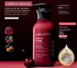 O Boticário nativa spa cherry rouge promoção