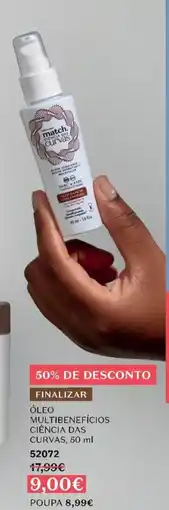 O Boticário Óleo multibenefícios ciência das curvas promoção