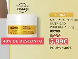 O Boticário match. Nutrição Profunda Máscara Capilar promoção
