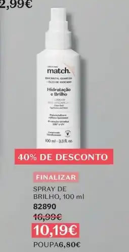 O Boticário Match condicionador antifrizz promoção