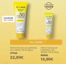 O Boticário Boti.sun protetor solar corporal gel creme fsp 50 promoção