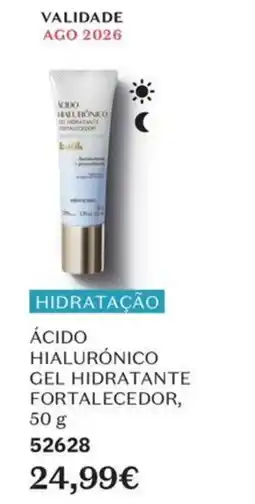 O Boticário Acido hialuronico gel hidratante fortalecedor promoção