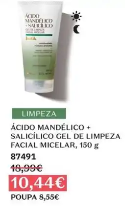 O Boticário Ácido mandélico + salicílico gel de limpeza facial micelar botik promoção