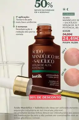 O Boticário ácido mandélico 10% + salicílico sérum de alta potência botik promoção