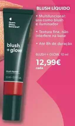 O Boticário blush + glow promoção