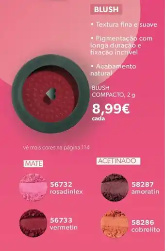 O Boticário Blush compacto promoção