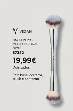 O Boticário Pincel duplo multifuncional silver promoção