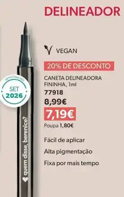 O Boticário delineador vegan promoção