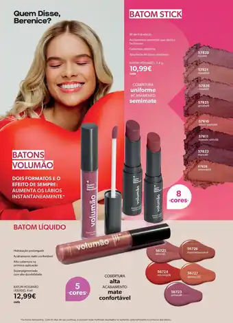 O Boticário batom volumão promoção