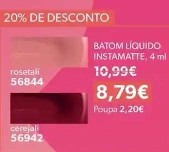 O Boticário batom líquido instamatte promoção