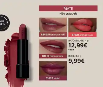 O Boticário Batom mate promoção