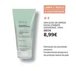 O Boticário skin.q gel de limpeza facial combate oleosidade promoção