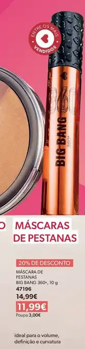 O Boticário Máscara de pestanas big bang 360° promoção