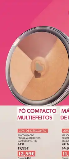 O Boticário Pó compacto facial multifeitos cappuccino promoção