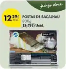 Pingo Doce Postas de bacalhau pinge doce promoção