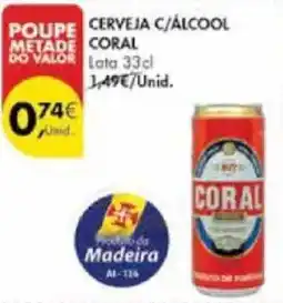 Pingo Doce Cerveja c/álcool coral promoção