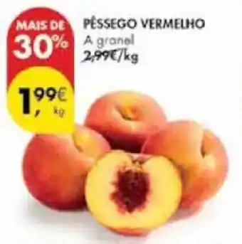 Pingo Doce Pêssego vermelho promoção