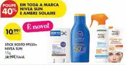 Pingo Doce stick rosto fps50+ nivea sun promoção