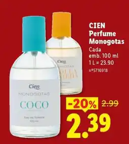 Lidl CIEN Perfume Monogotas promoção