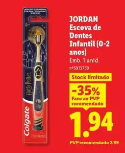 Lidl JORDAN Escova de Dentes Infantil (0-2 anos) promoção