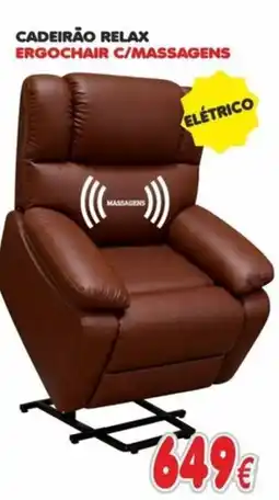 BragaJAV Cadeirão relax ergochair c/massagens promoção