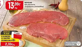 Intermarché Novilho bife da perna promoção