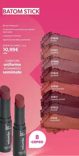 O Boticário Batom volumão promoção