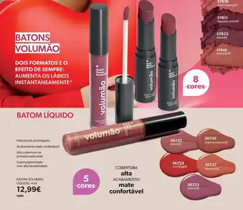 O Boticário Batom volumão líquido promoção