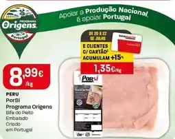 Intermarché Peru porsi programa origens Bife do Peito promoção