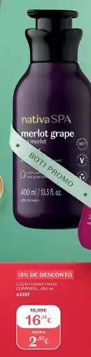 O Boticário Loção hidratante corporal, promoção