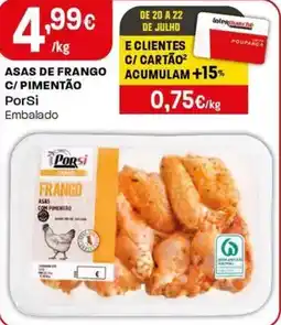 Intermarché Asas de frango c/ pimentão porsi embalado promoção