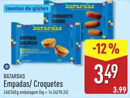 ALDI batardas empadas/ croquetes promoção