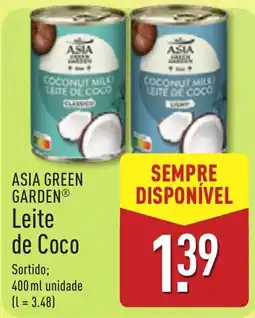 ALDI Asia green garden leite de coco promoção