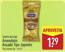 ALDI Santa helena amendoim assado tipo japonês promoção