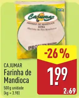 ALDI Cajumar farinha de mandioca promoção