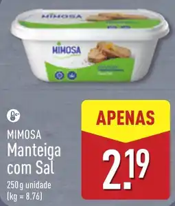 ALDI Mimosa manteiga com sal promoção