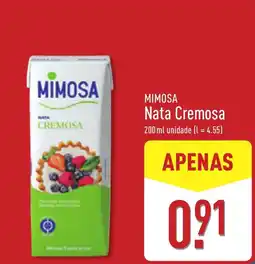 ALDI Mimosa nata cremosa promoção